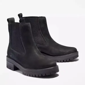 Timberland Courmayeur Valley TB-0A1J66-015 Women's 11 Black Chelsea Boots TF5003