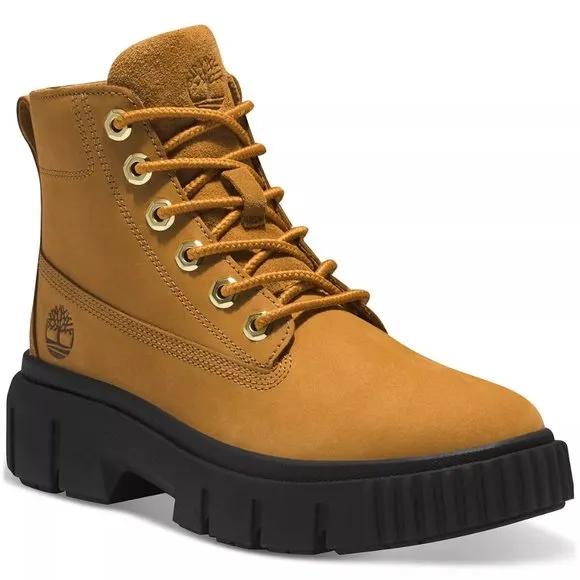 Timberland Greyfield Wheat Nubuck Ankle Boots Bootie Shoes Flats Multi Size NEW