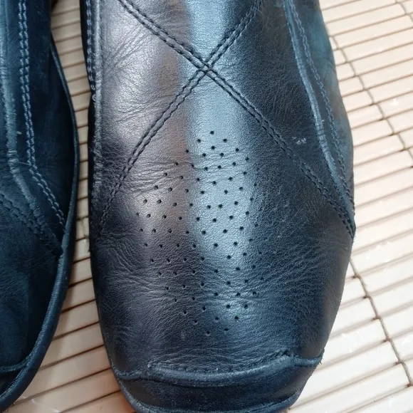 Timberland Mens Earthkeepers 57181 Black Leather Casual Slip On Shoes Size 11 M.