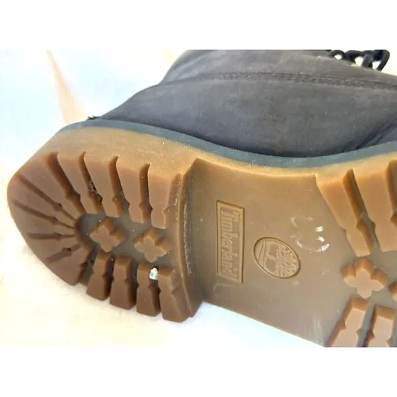 Timberland Navy Blue Youth 6&quot; Premium Waterproof Boots‎ (3793A) Youth US 5 EUC