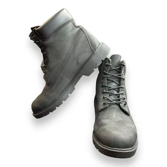 TIMBERLAND PREMIUM 6&quot; WATERPROOF BOOT BLACK NUBUCK TB010073-001 Size 11.5
