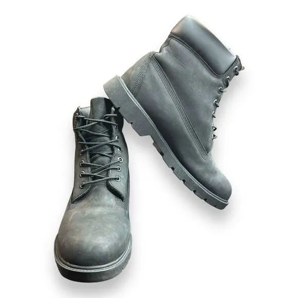 TIMBERLAND PREMIUM 6&quot; WATERPROOF BOOT BLACK NUBUCK TB010073-001 Size 11.5