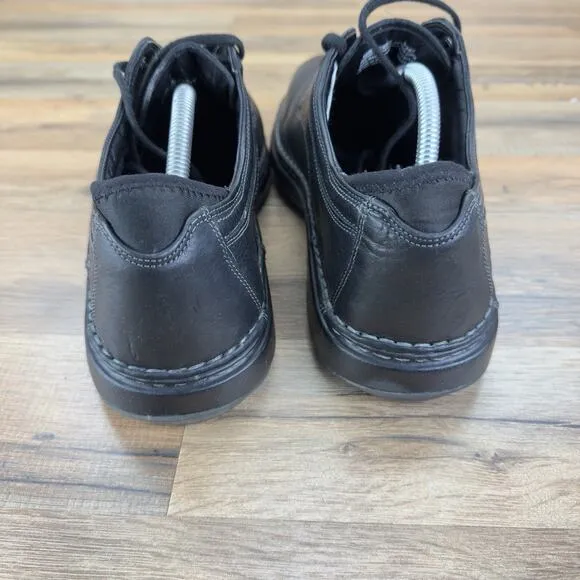 Timberland Sz 10 Madison Summit Black Leather Men's Lace Up Casual Shoes 29512