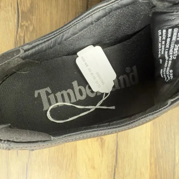 Timberland Sz 10 Madison Summit Black Leather Men's Lace Up Casual Shoes 29512