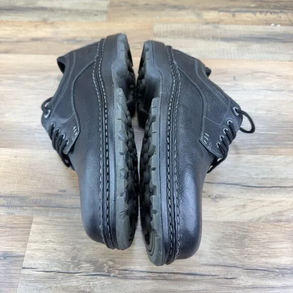 Timberland Sz 10 Madison Summit Black Leather Men's Lace Up Casual Shoes 29512