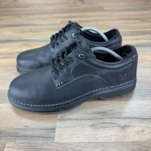 Timberland Sz 10 Madison Summit Black Leather Men's Lace Up Casual Shoes 29512