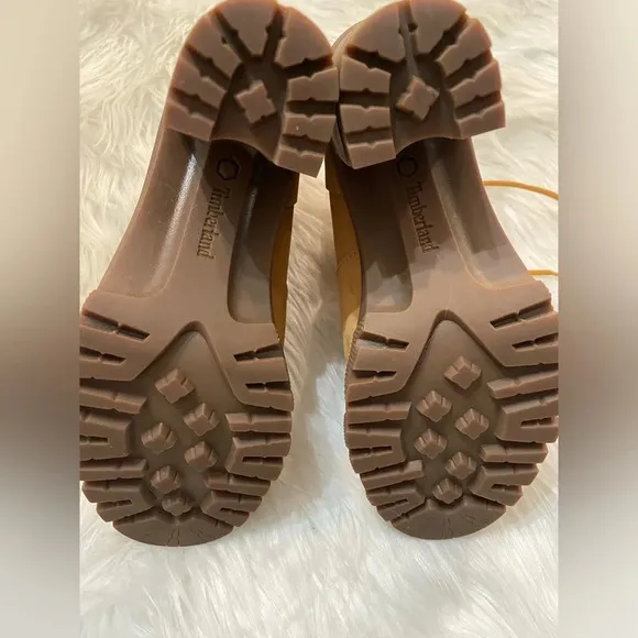 Timberland Women's Lana High Heel Wheat Leather Boots Size 9