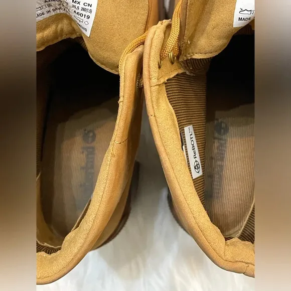 Timberland Women's Lana High Heel Wheat Leather Boots Size 9