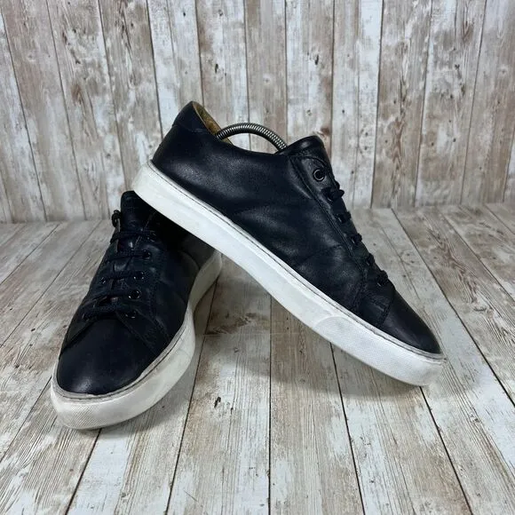 To boot me York‎ pacer sneaker navy blue leather casual mens 10.5