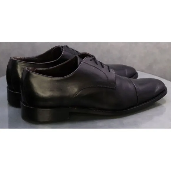 To Boot New York Men's Cap Toe Dress Shoes Size 12 Leather Black