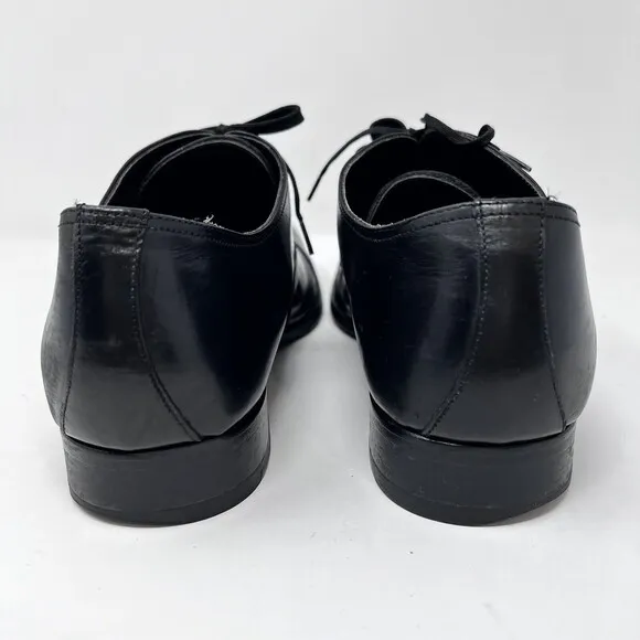 To Boot New York Shoes Mens 11 Adam Derrick Black Leather Oxford Cap Toe Dress