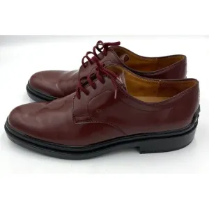 Tod's Men's Leather Lace Up Dress Shoes Red Size EU 39‎ US 7