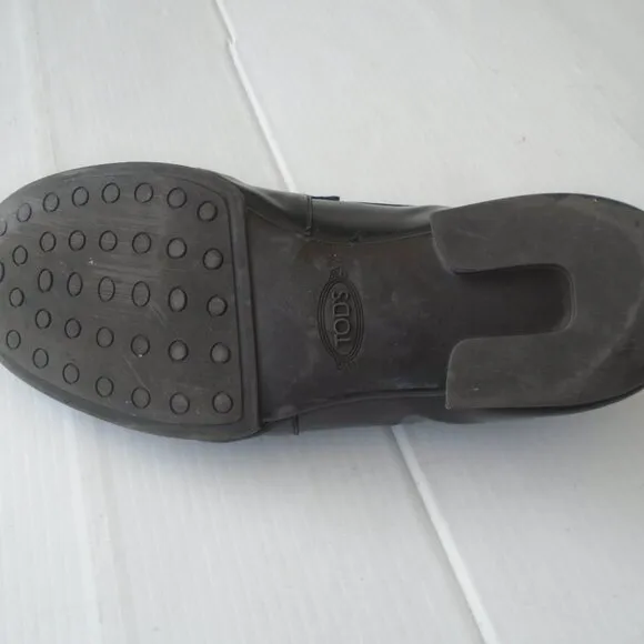 Tod's Men's Loafers Shoes Size 7.5 Black