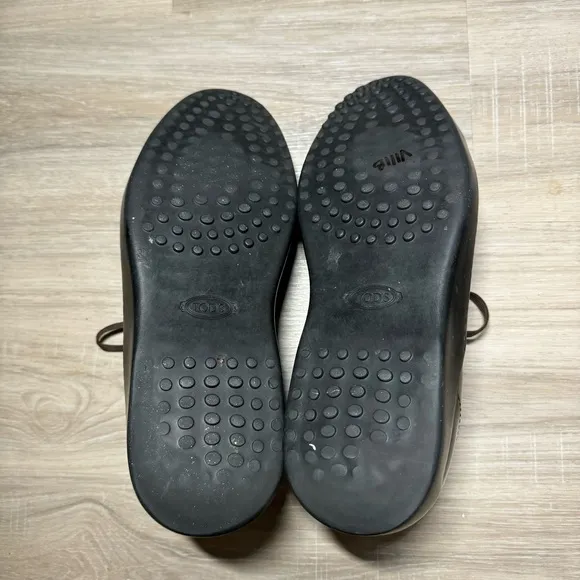 Tods mens shoes size 9 dark chocolate leather lace up casual