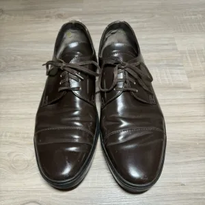 Tods mens shoes size 9 dark chocolate leather lace up casual