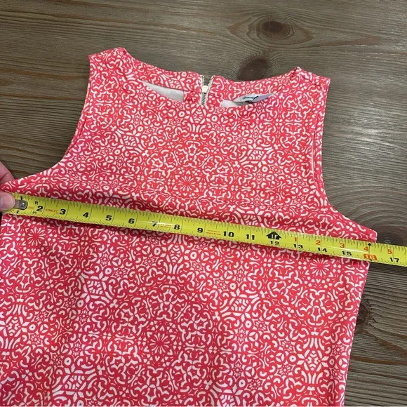 TOMMY BAHAMA RED WHITE PRINT KNIT SUMMER TANK DRESS BEACH RESORTWEAR COASTAL
