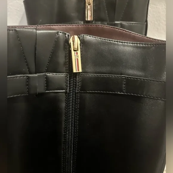 Tommy Hilfiger Leather Knee-HighNWOT Riding Boots- Black Size 8.5 M