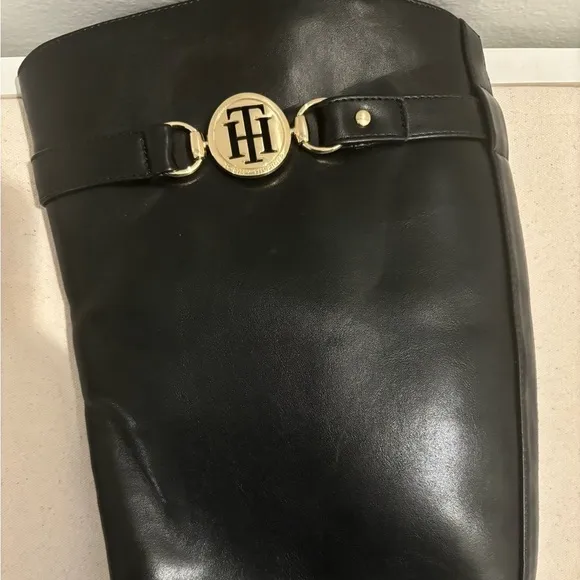 Tommy Hilfiger Leather Knee-HighNWOT Riding Boots- Black Size 8.5 M