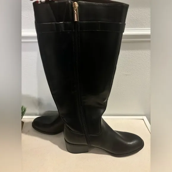 Tommy Hilfiger Leather Knee-HighNWOT Riding Boots- Black Size 8.5 M