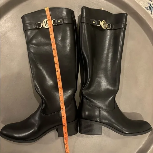 Tommy Hilfiger Leather Knee-HighNWOT Riding Boots- Black Size 8.5 M