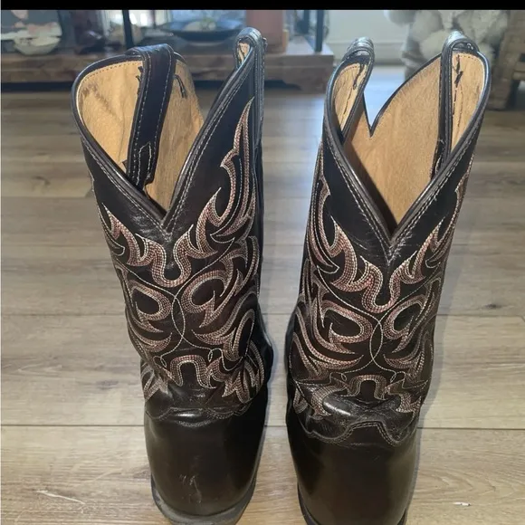 Tony Lama Men’s Western Boots 15 D Brown Boot EUC