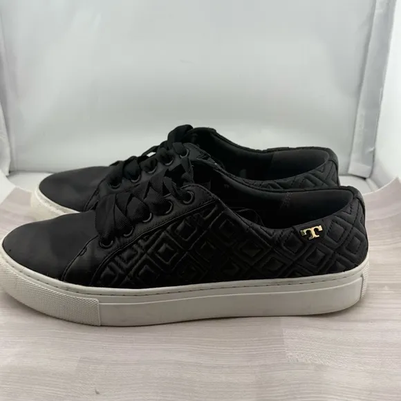 Tory Burch Black and Gold Athletic Shoes
