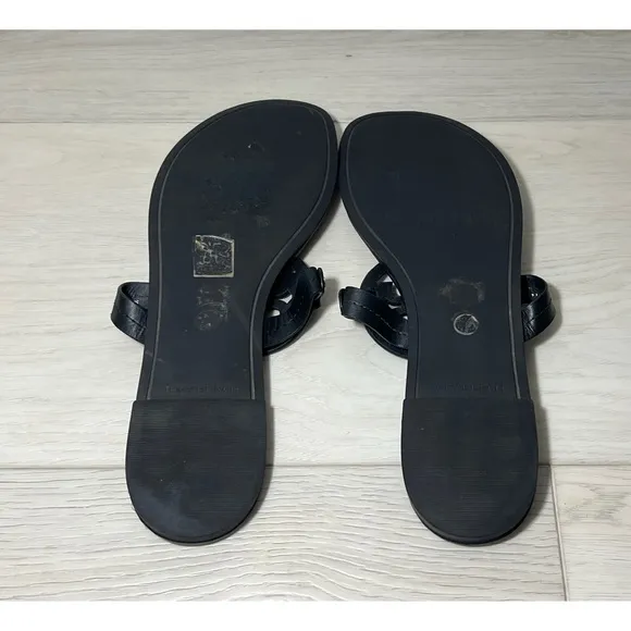Tory Burch black matte Miller Sandals Size 10