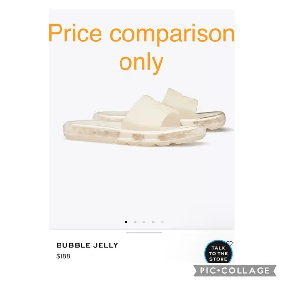 Tory Burch Bubble Jelly Sandals, same or next day shipping