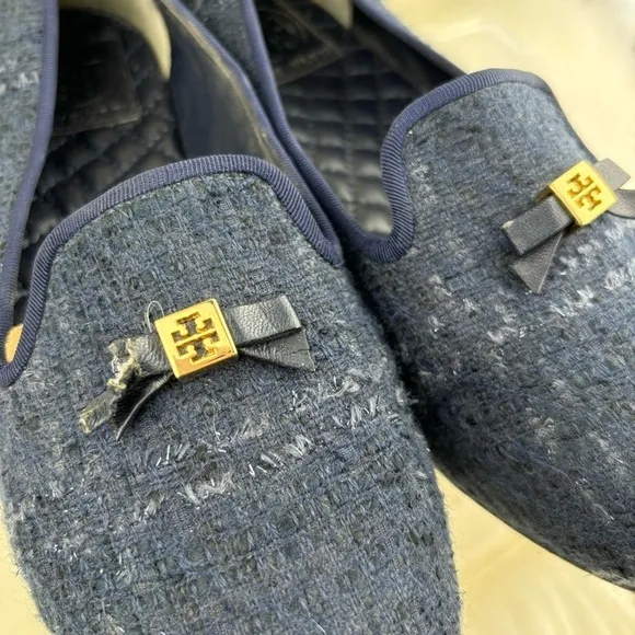TORY BURCH CHANDRA FLATS- LOAFERS SHOES SIZE 7.5
