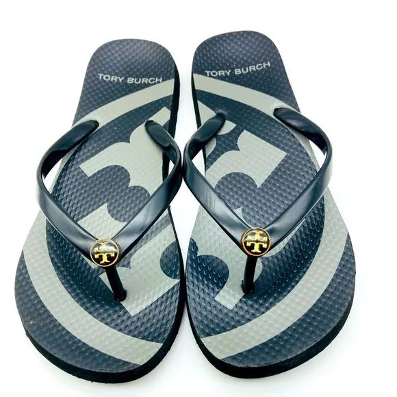 Tory Burch Emory Black/Grey Sandals Size 7,5