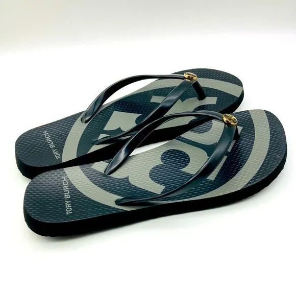 Tory Burch Emory Black/Grey Sandals Size 7,5