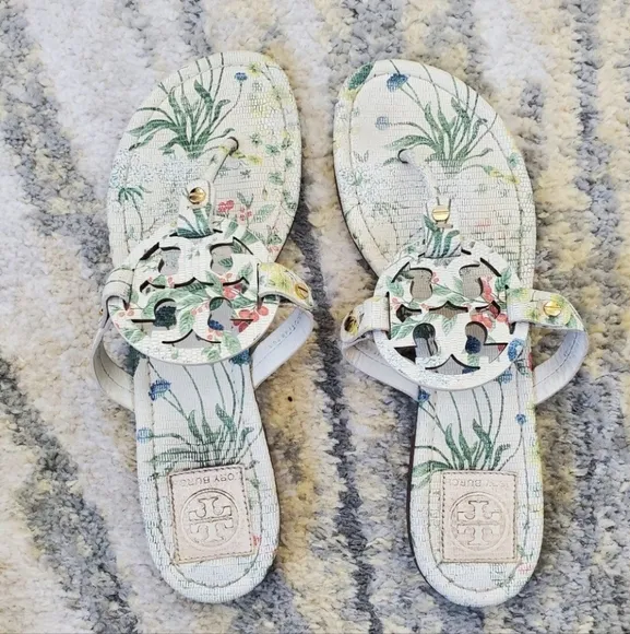 Tory Burch Floral Miller Sandals