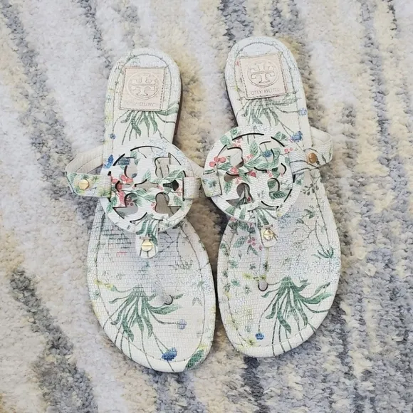 Tory Burch Floral Miller Sandals