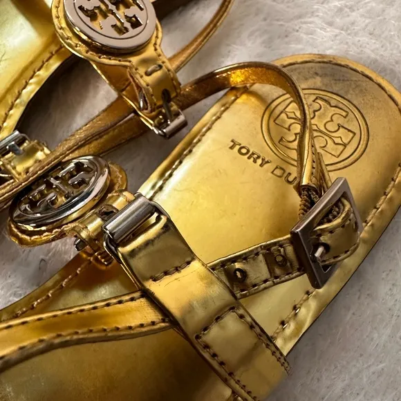 Tory Burch Gold Sandals 🌷