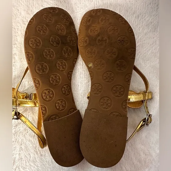 Tory Burch Gold Sandals 🌷