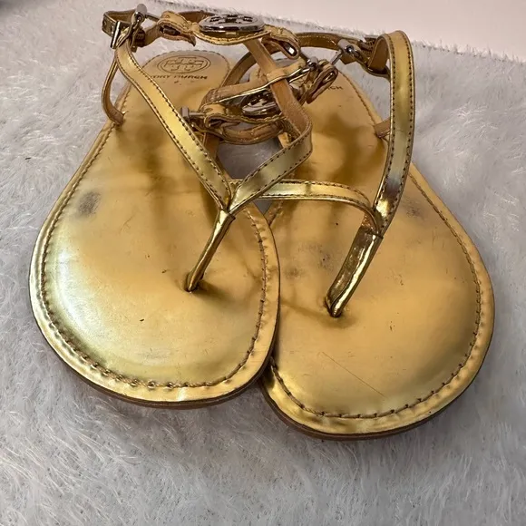 Tory Burch Gold Sandals 🌷