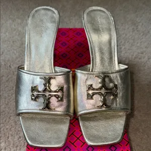 Tory Burch Gold Women's Slide Sandals