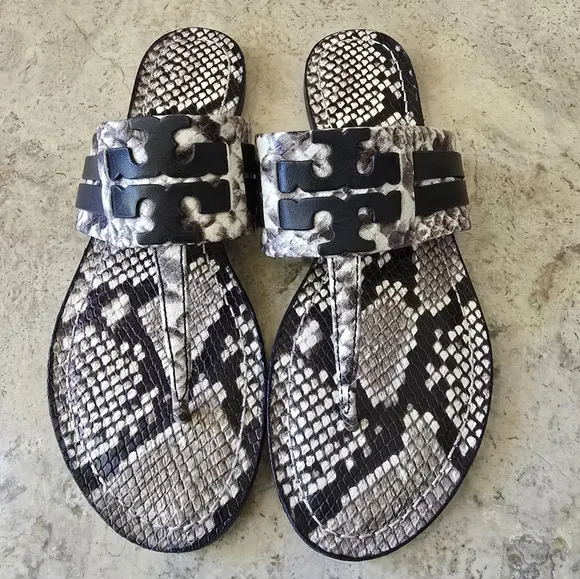 Tory Burch Leigh Snake Sandals Size 7.5