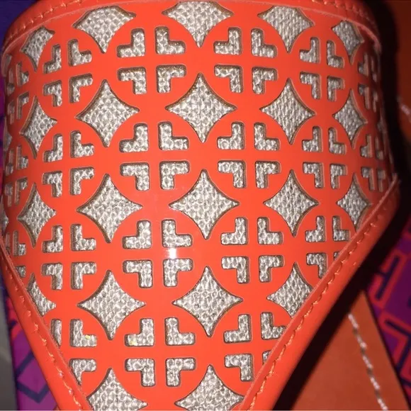 Tory Burch Orange Sandals 8.5