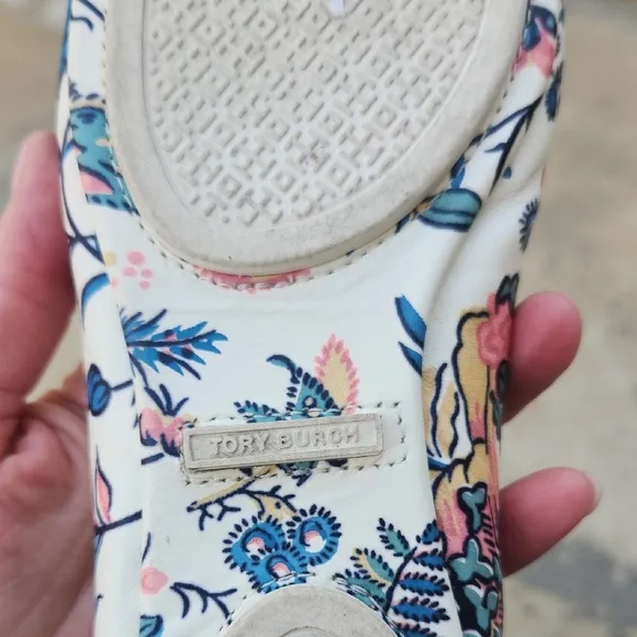 Tory Burch Reva Floral Print Women's Flats Size 7