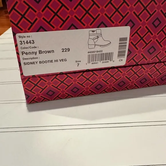 Tory Burch Sidney Bootie in Penny Brown