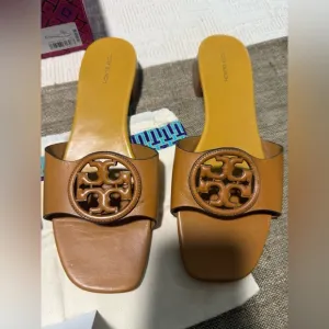 Tory Burch Tan Slide Sandals