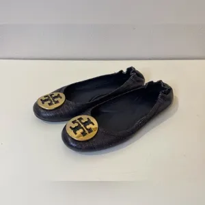 Tory Burch Women’s Python Leather Reva Flats Shoes Size 6