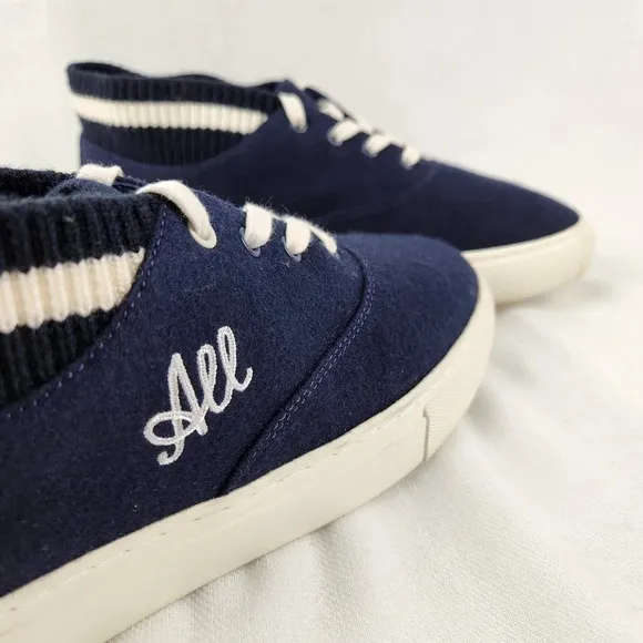 Tory Sport All Love Lace Up Navy Blue Sneakers