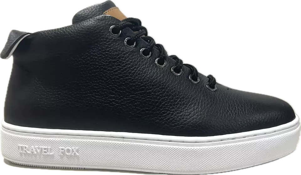 Travel Fox Mid Top Men’s Black Nappa Leather 915612 101