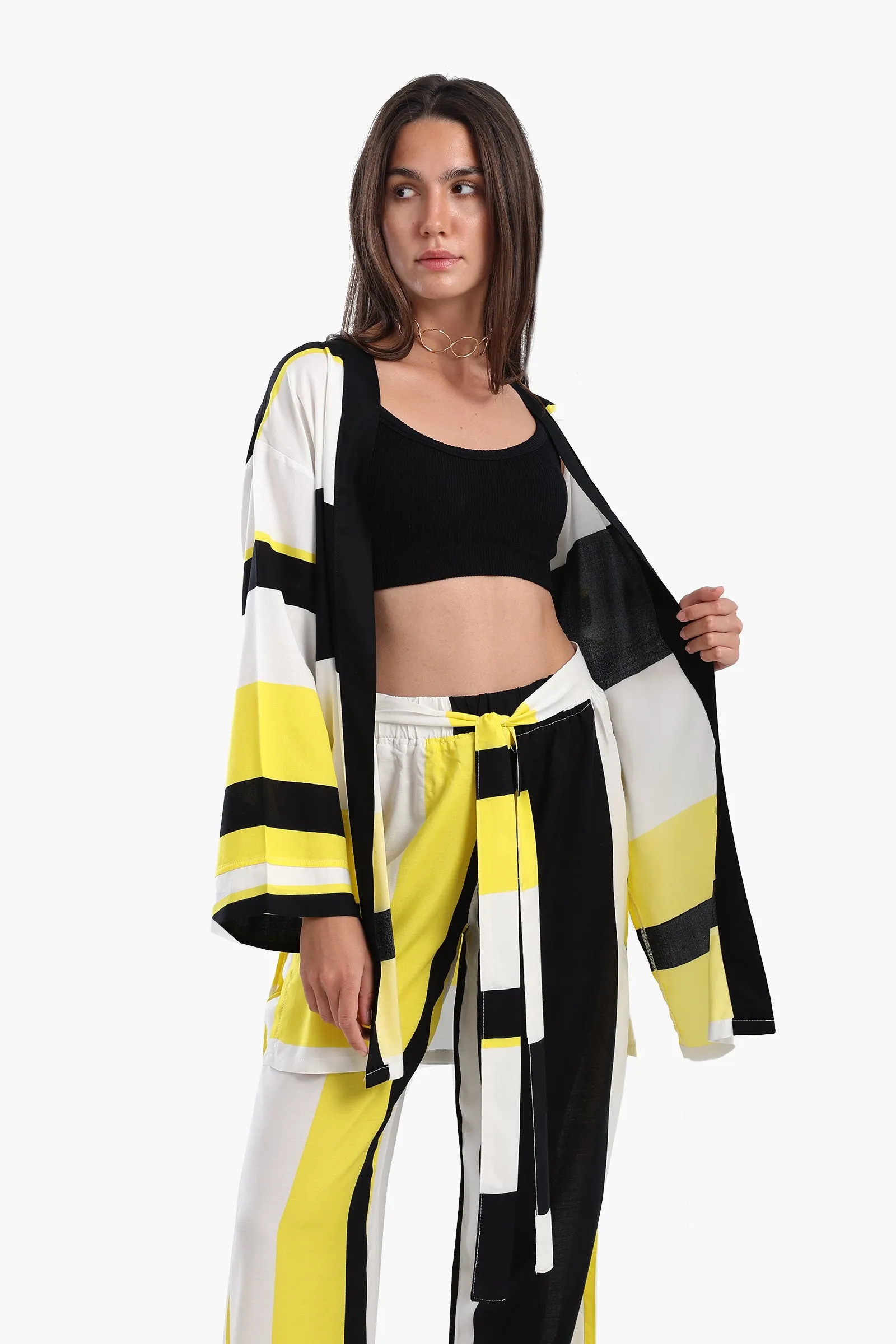 Tritone Open Front Cardigan
