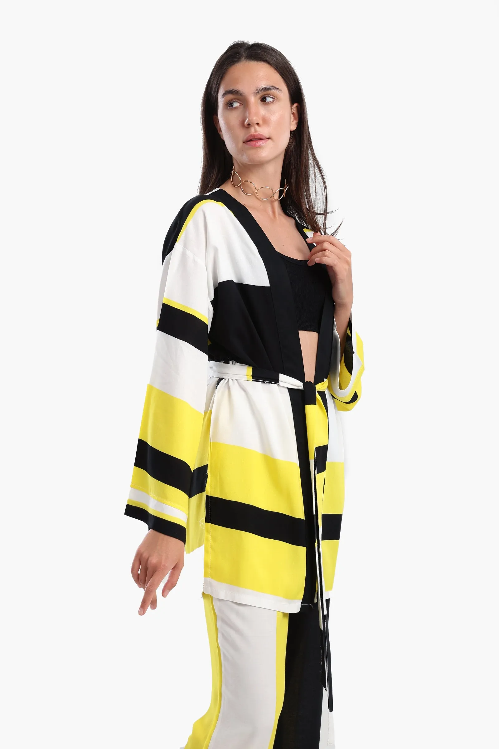 Tritone Open Front Cardigan
