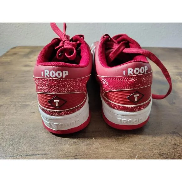 Troop Men's Ice Lamb Casual Fashions Retro Athletic Shoes Sze 10.5 Y2k Red White