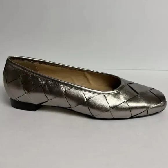 Trotters Women’s Hanny Ballet Flats Pewter, Size 10.5 M