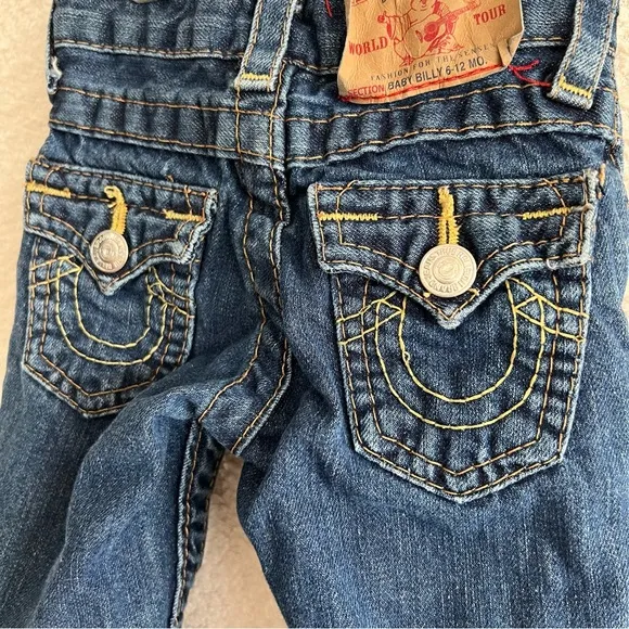 True Religion‎ Baby Denim Billy Blue Jeans Size 6-12 Months